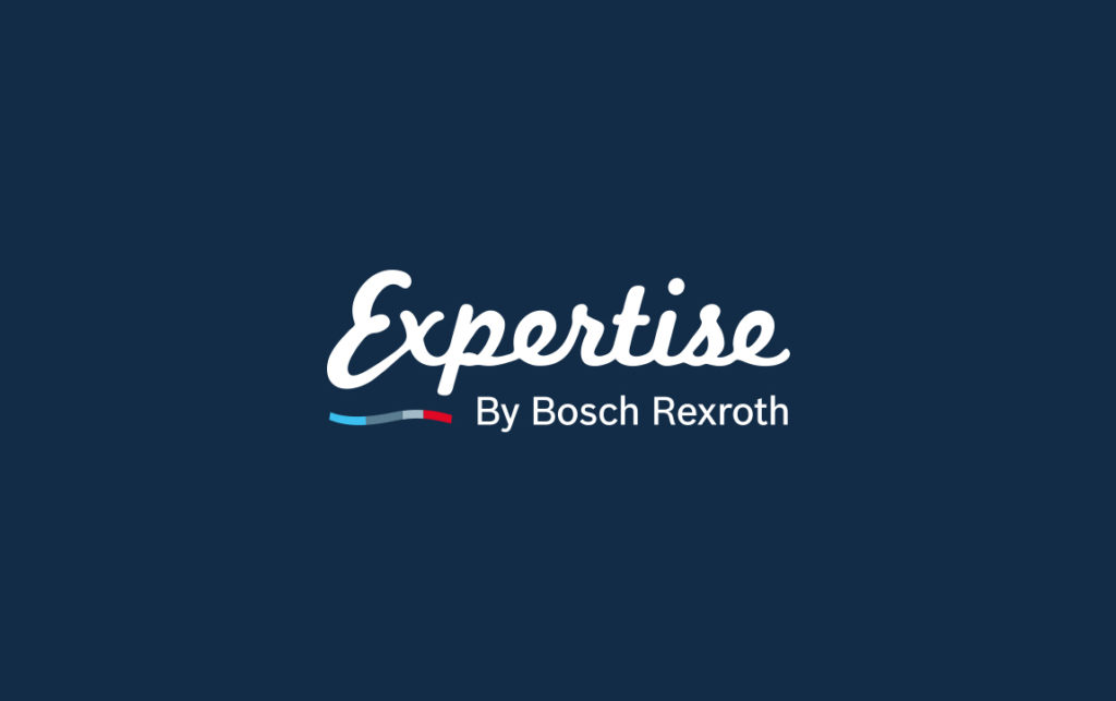 Logo Bosch Expertise sur fond foncé