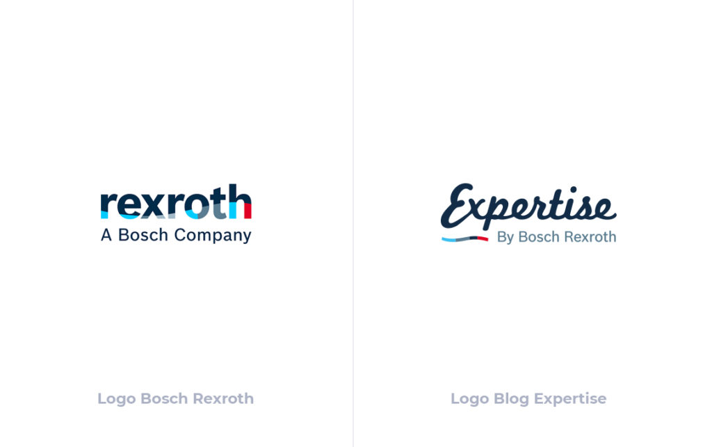 Aperçu des logo Bosch Rexroth et Bosch Expertise