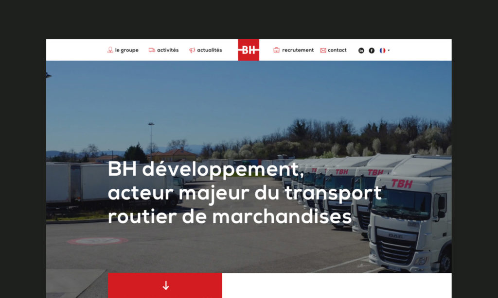 Aperçu du site BH développement