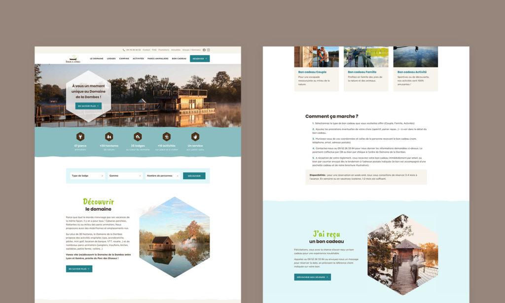 Vues du site Domaine de la Dombes
