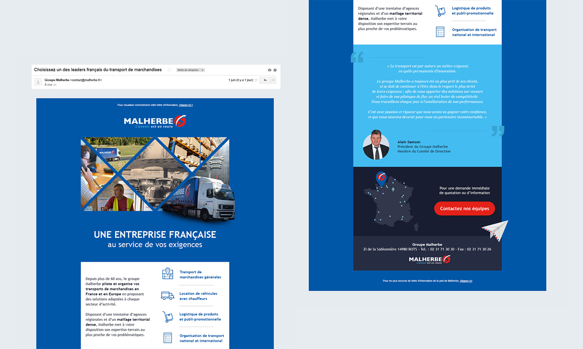 Emailing Malherbe