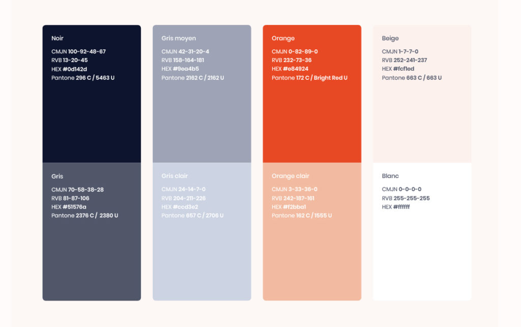 Palette de couleur de Saybus