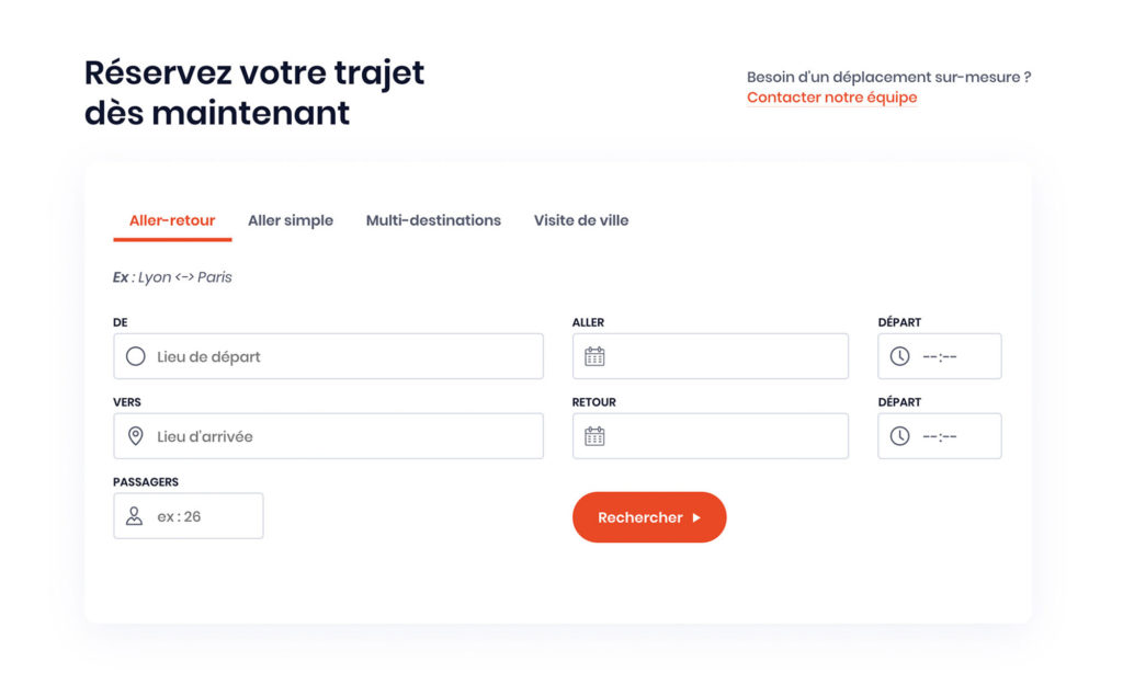 Zoom sur le module de réservation en ligne Saybus