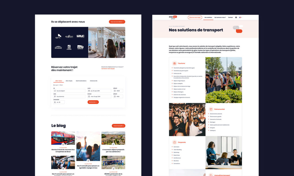 Vues du site Saybus