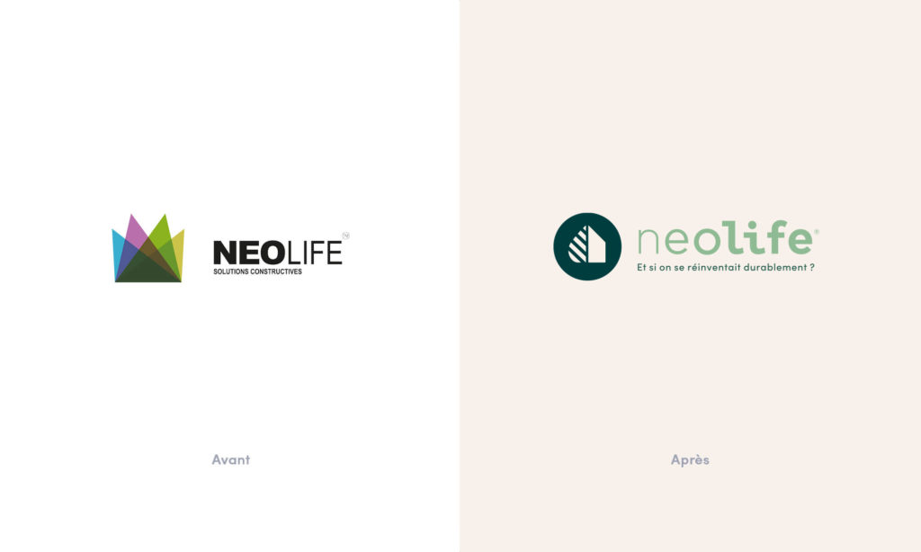 Refonte du logo Neolife - Avant/Après