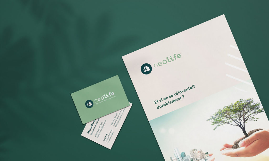 Carte de visite et brochure Neolife