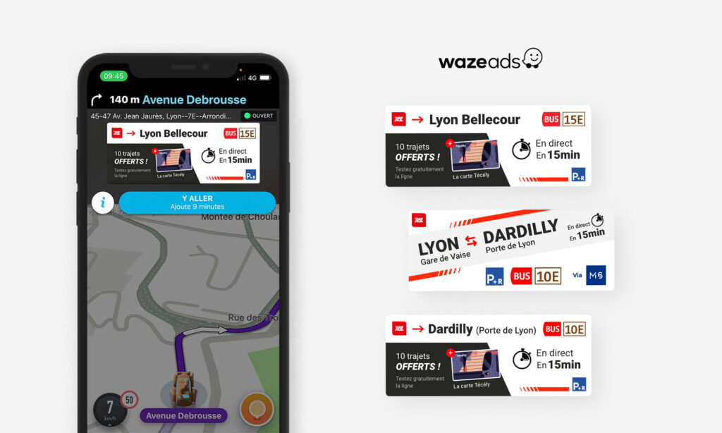 Visuels Waze Add pour Keolis
