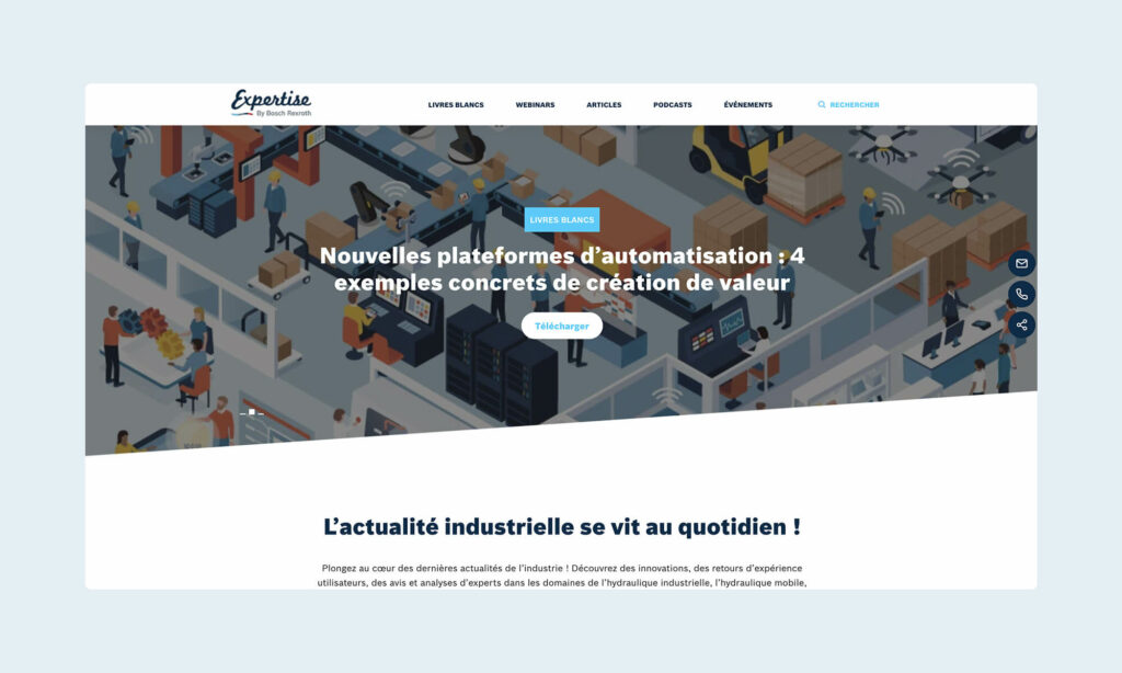 Arrivée sur le site Expertise