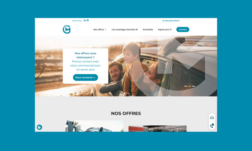 Aperçu du site Garantie M